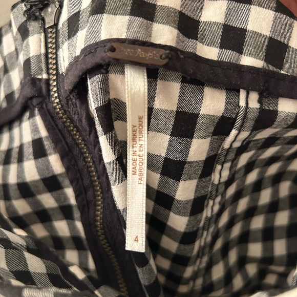 Free People Black and White Gingham Skirt - Picture 5 of 5